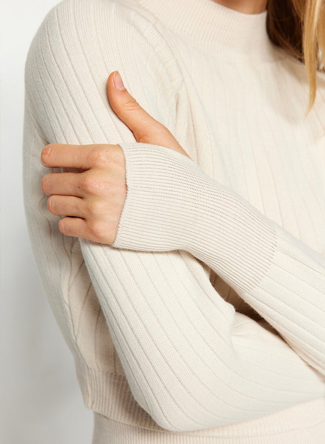 trendyol Stone Crop Finger Detailed Knitwear Bottom-Top Set - Image 5