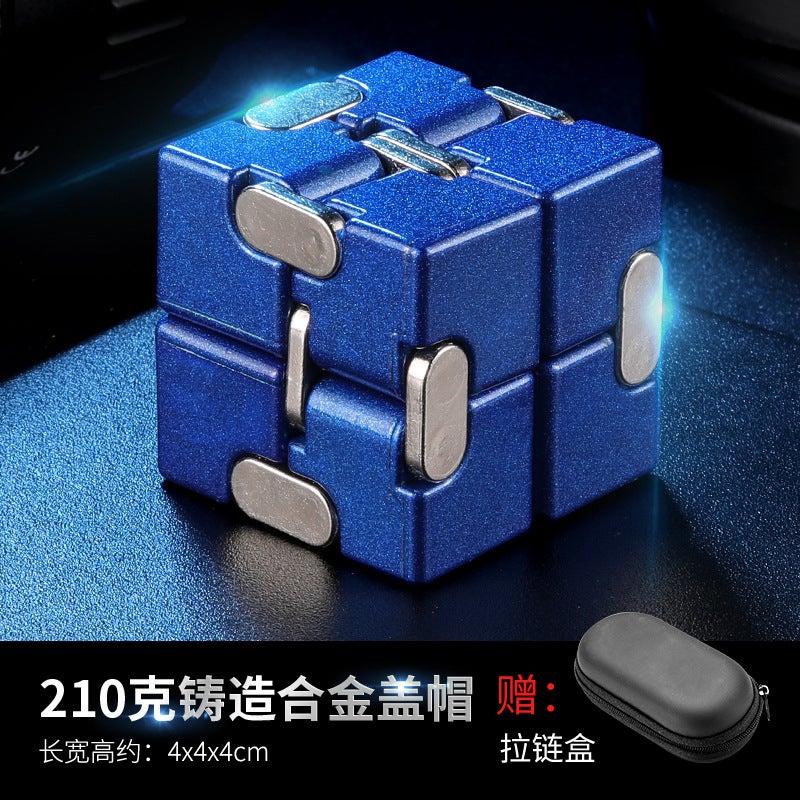 Unlimited Rubik'S Cube Variety Decompression Artifact Decompression Toy Adult Flip Alloy Metal Finger Square - Image 1