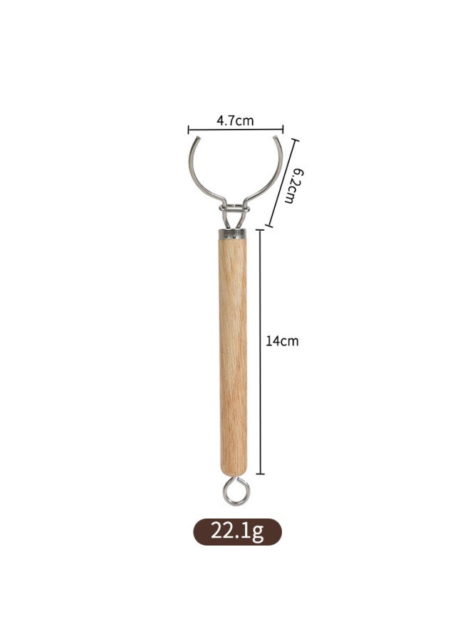 Solid Wood Pot Scrubber Replaceable Hanging Long Handle Pot Brush Horsehair Coconut Coir Sisal Cleaning Brush Manufacturer