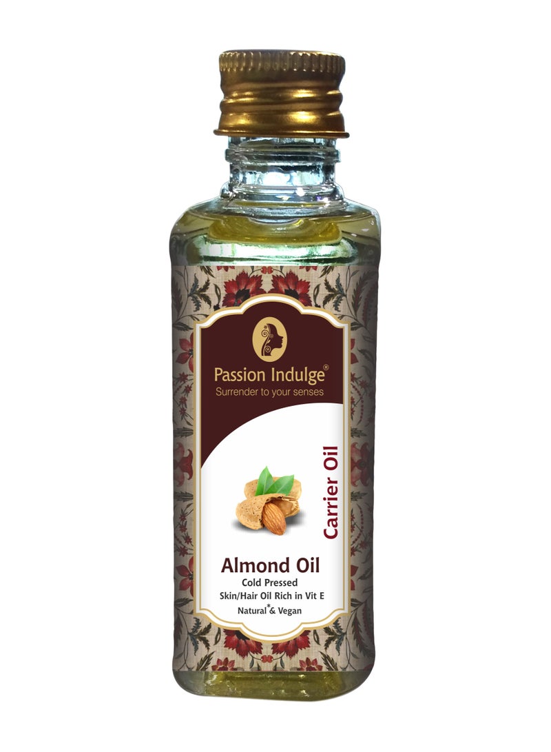Passion Indulge Almond Oil for Dry Scalp & Dandruff | Cold-Pressed Badam Tail for Hair & Skin | Natural & Ayurvedic | 60ml - Image 2
