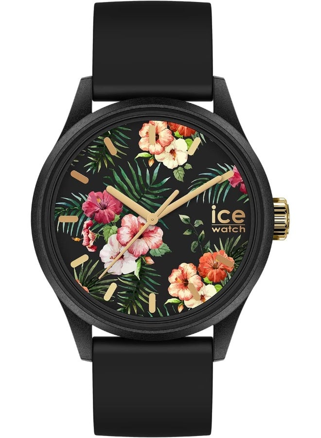 Ice Watch ساعة آيس ووتش - ساعة نسائية تعمل بالطاقة الشمسية مع حزام سيليكون - Image 1