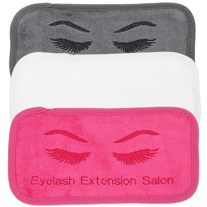 Eyelash Extension Forehead Pads Rectangle Lash Grafting Gasket Supports Reusable Eyelash Mat for Women and Lash Extension Supplies, Pack of 3