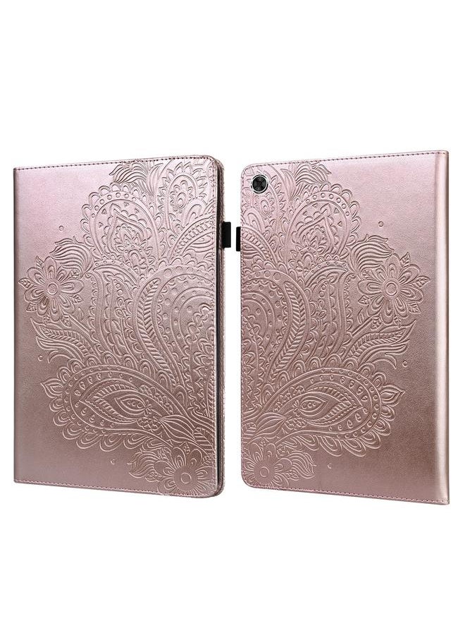 erorex - Case For Lenovo Tab M10 Plus Peacock Embossed Pattern TPU + PU Horizontal Flip Leather Case with Holder & Card Slots & Wallet & Sleep / Wake-up Function - Image 1
