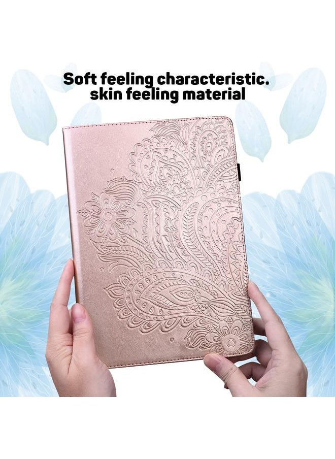 erorex - Case For Lenovo Tab M10 Plus Peacock Embossed Pattern TPU + PU Horizontal Flip Leather Case with Holder & Card Slots & Wallet & Sleep / Wake-up Function - Image 1