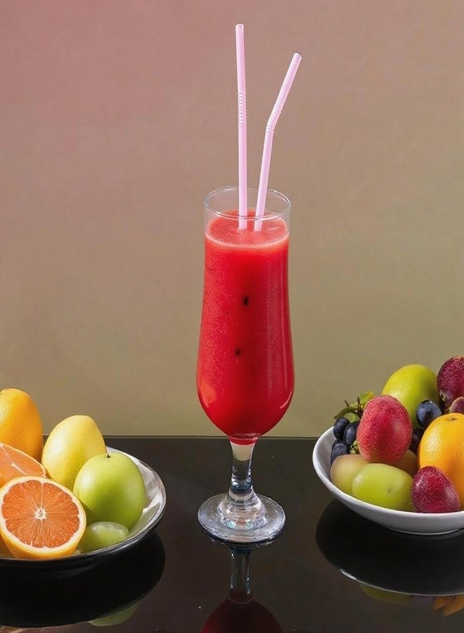 YAOSHENG Comfy Package [200 Count] Flexible Plastic Drinking Straws - Disposable Drinking Straws - 9.44" High - Assorted Colors (200, Colored straw) - Image 2