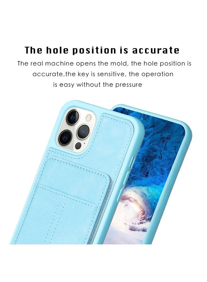 S-TOP Case For iPhone 14 Pro Max BF28 Frosted Card Bag Phone Case with Holder - Image 3