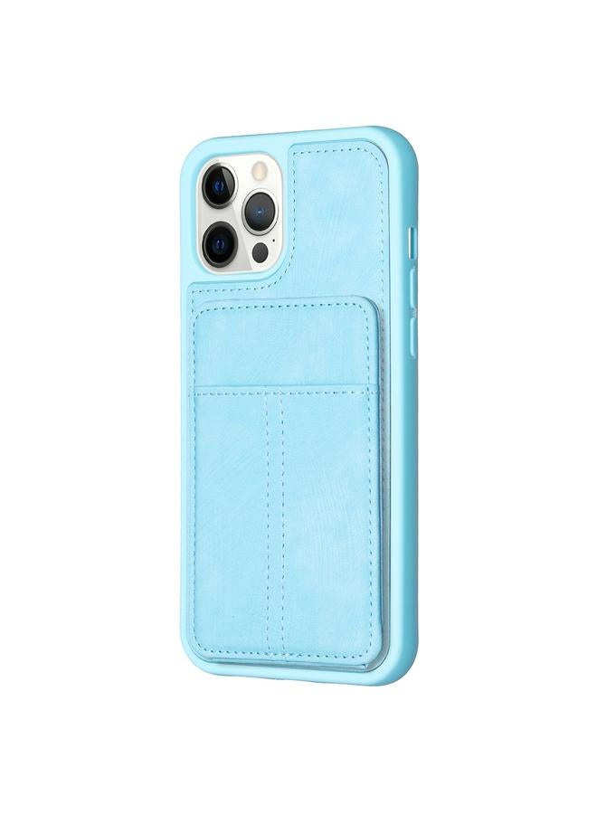 S-TOP Case For iPhone 14 Pro Max BF28 Frosted Card Bag Phone Case with Holder - Image 2