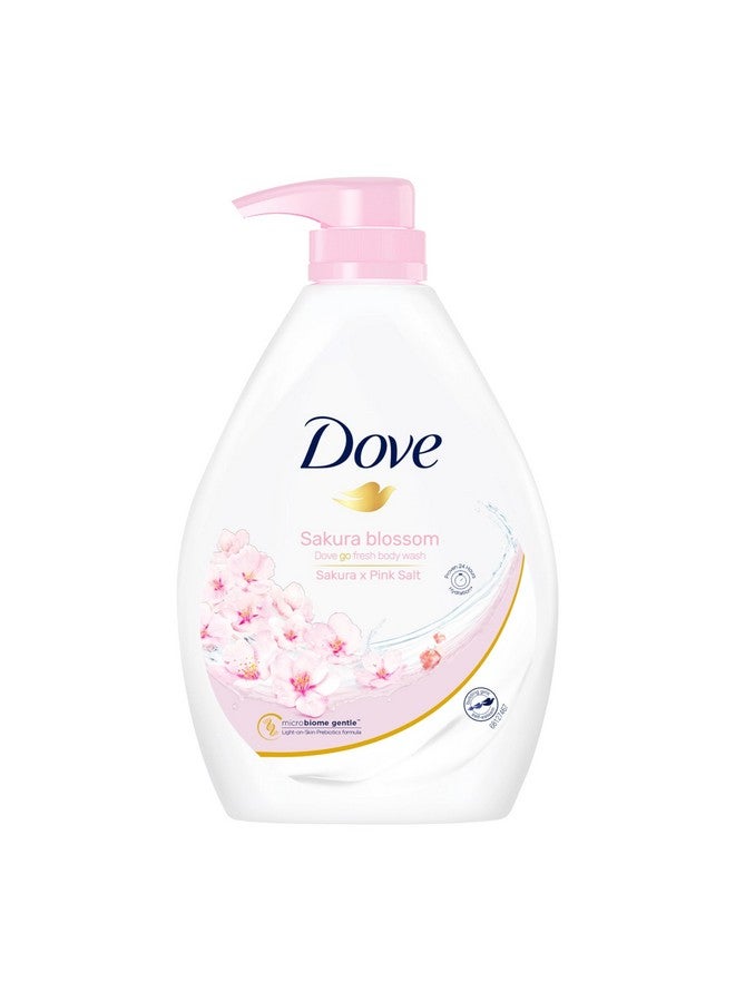 Dove غسول الجسم 1 لتر (زهرة ساكورا وملح وردي) - Image 1