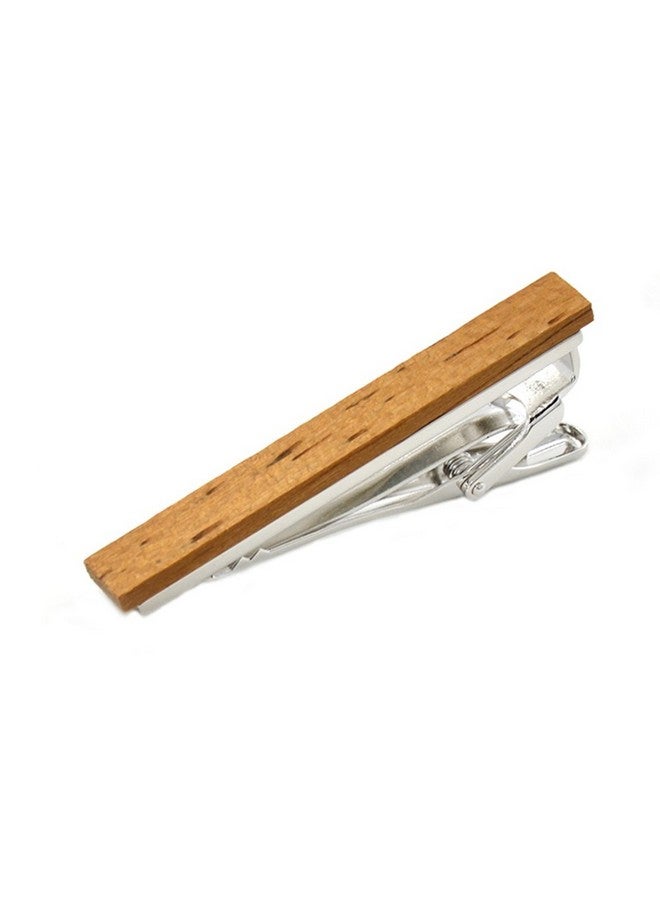 Merit Ocean Smart Men'S Wood Tie Clips For Men 3 Pcs Natural Tie Bar 2.1 Inch In Gift Box - Image 4