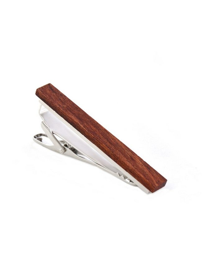 Merit Ocean Smart Men'S Wood Tie Clips For Men 3 Pcs Natural Tie Bar 2.1 Inch In Gift Box - Image 3