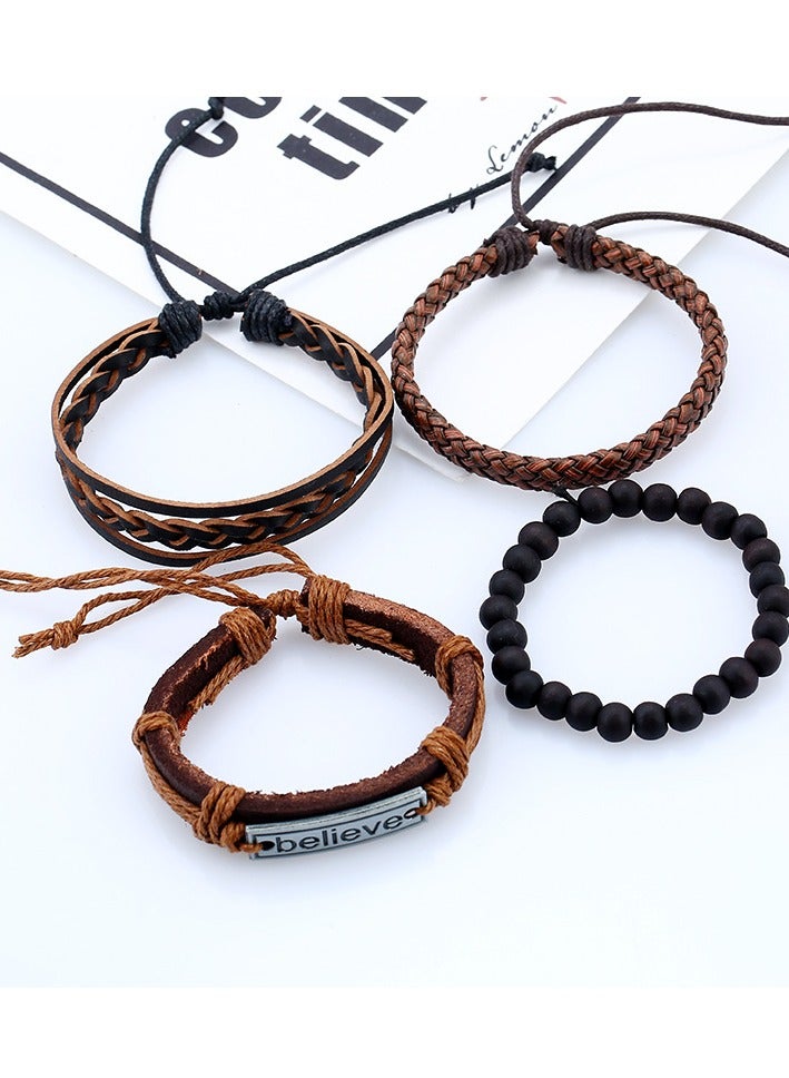 Handwoven adjustable bracelet. Creative DIY combination believe set bracelet  - Image 2