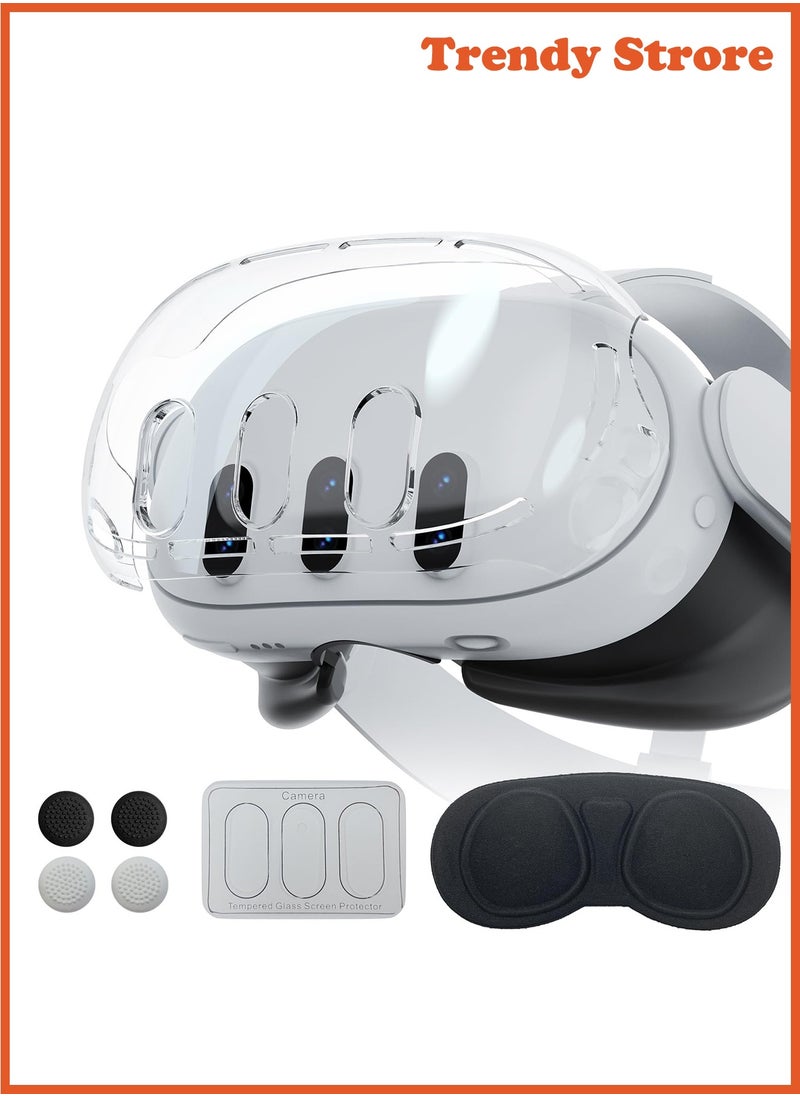 AOLION Meta Quest 3 Accessories Four-Piece Protective Kit with Lens Protector and VR Device Accessories  - Image 1
