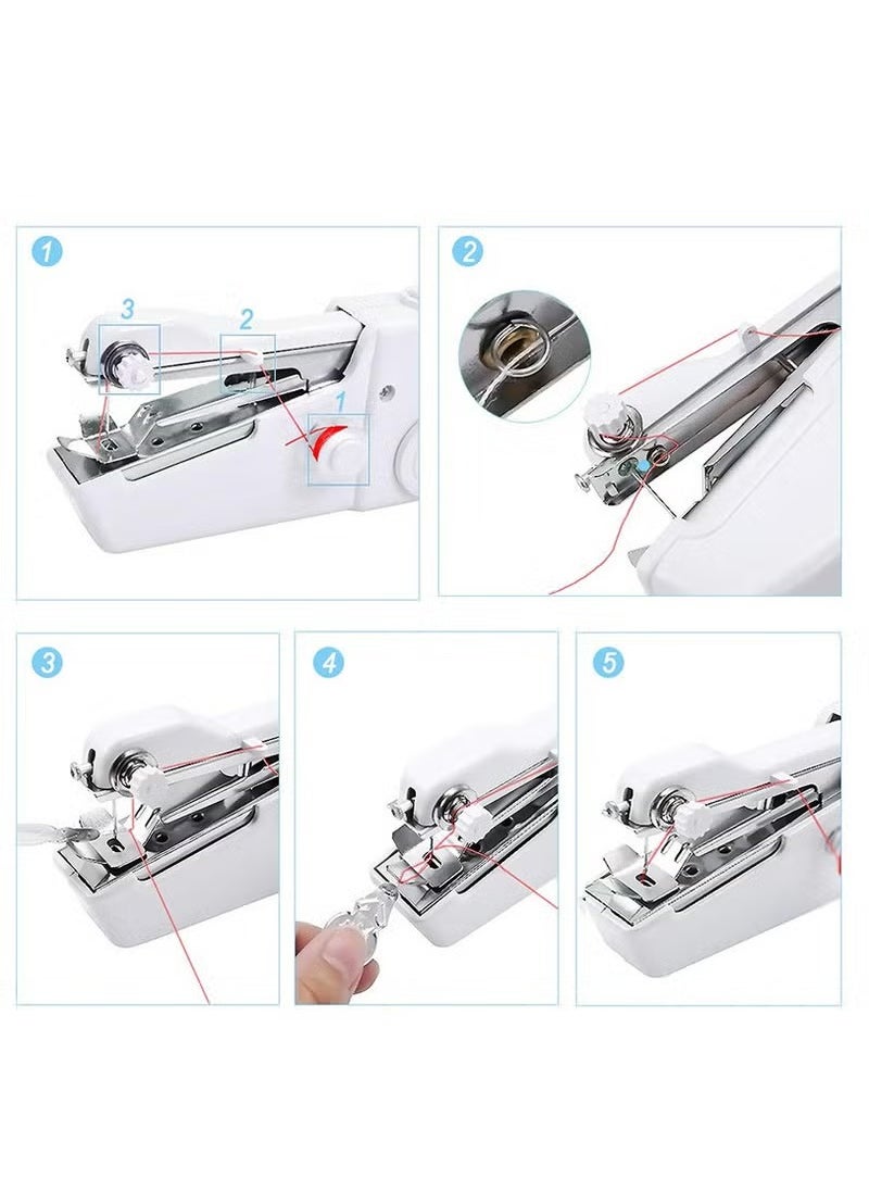 Handy Stitch Portable Handy Stitch Handheld Sewing Machine White  - Image 2