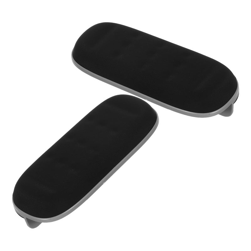 Black Memory Foam Ergonomic Desk Armrest Pads with Non Slip Base for Wrist Support - Image 2