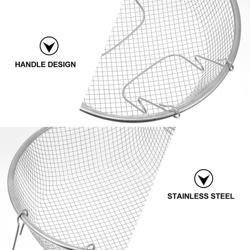 Stainless Steel Deep Fryer Basket 22cm with Handle for French Fries Onion Rings Chicken Wings - Image 4