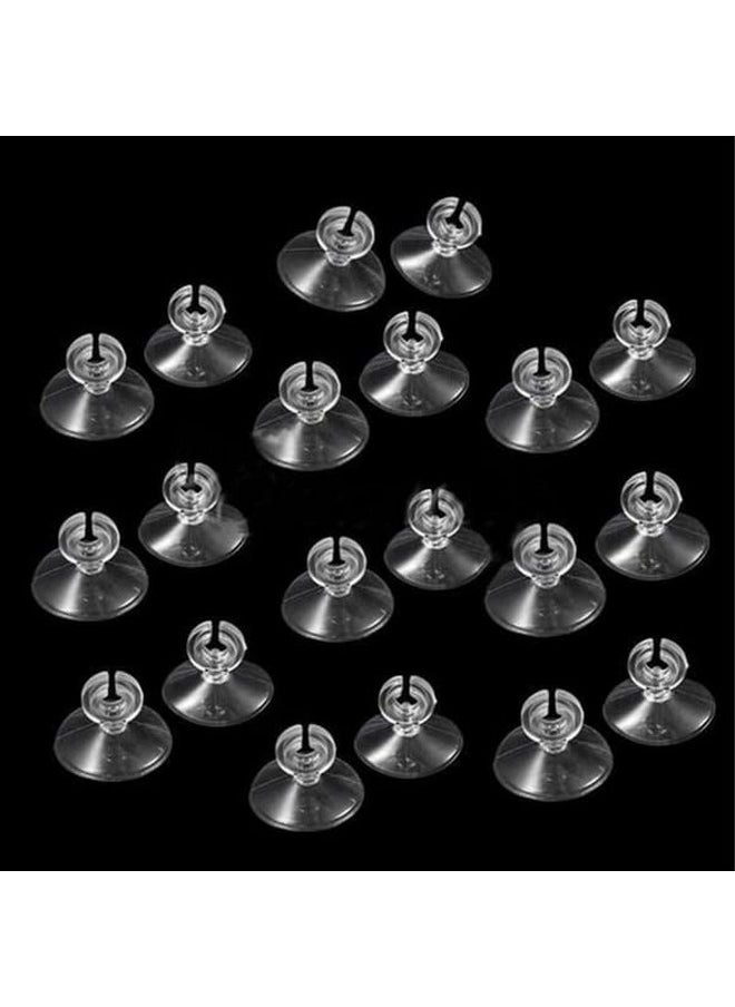 VAYINATO Aquarium Airline Tubing Suction Cup Transparent, 10 Pcs - Fish Tank Air Hose Suction Cup Holder Connector - Aquaculture Aeration Setup Accessories By Petzlifeworld  - Image 2