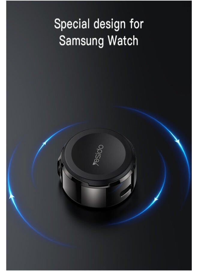 Yesido DS19 Fast Portable Magnetic Charger Zinc Alloy Wireless Charging Dock For Samsung Watch Series  - Image 5