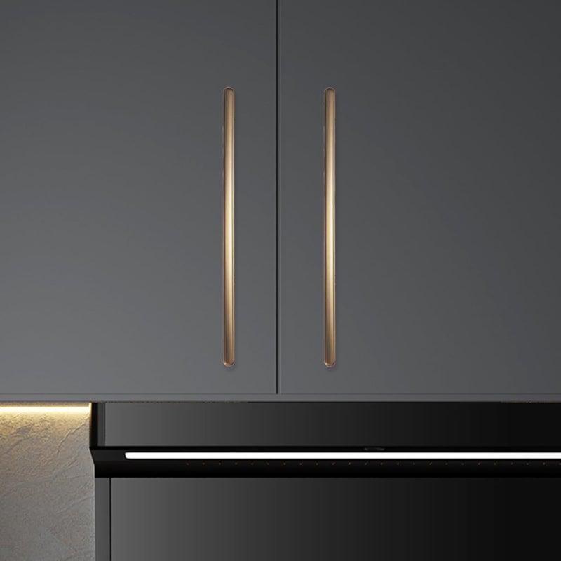 Kitchen Cabinet Handles 192mm Champagne Copper Durable Fingerprint-Resistant Finish - Effortless DIY Installation Drawer Pulls for Home Kitchen Remodel and Bathroom Renovation - Image 4