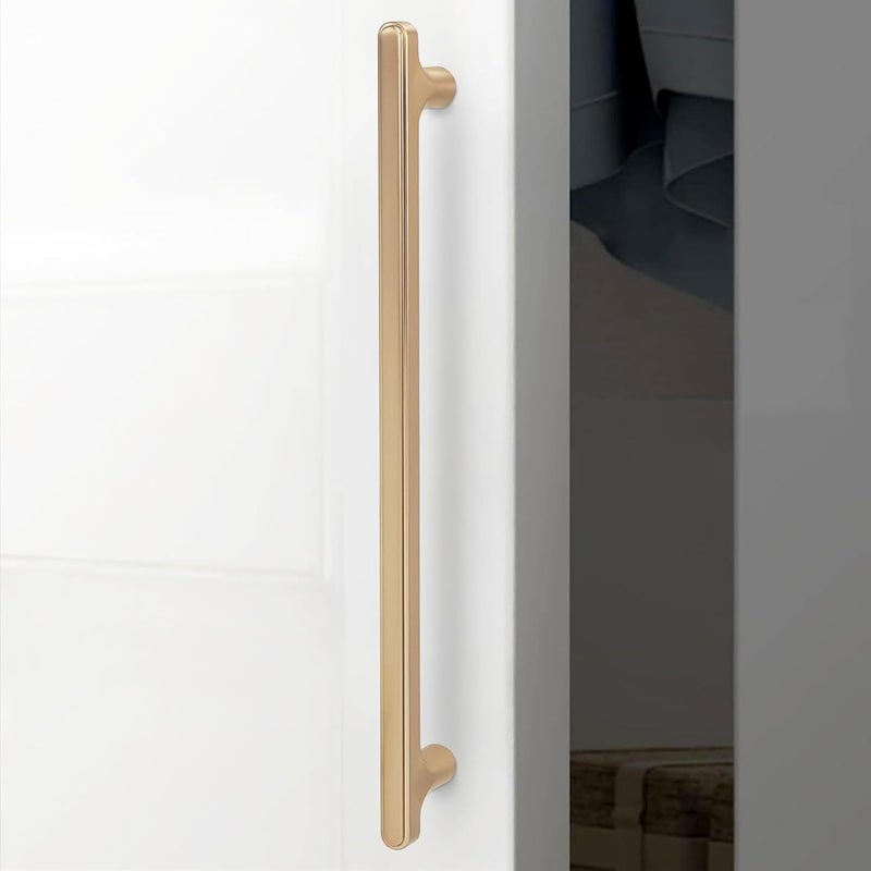 Kitchen Cabinet Handles 192mm Champagne Copper Durable Fingerprint-Resistant Finish - Effortless DIY Installation Drawer Pulls for Home Kitchen Remodel and Bathroom Renovation - Image 3