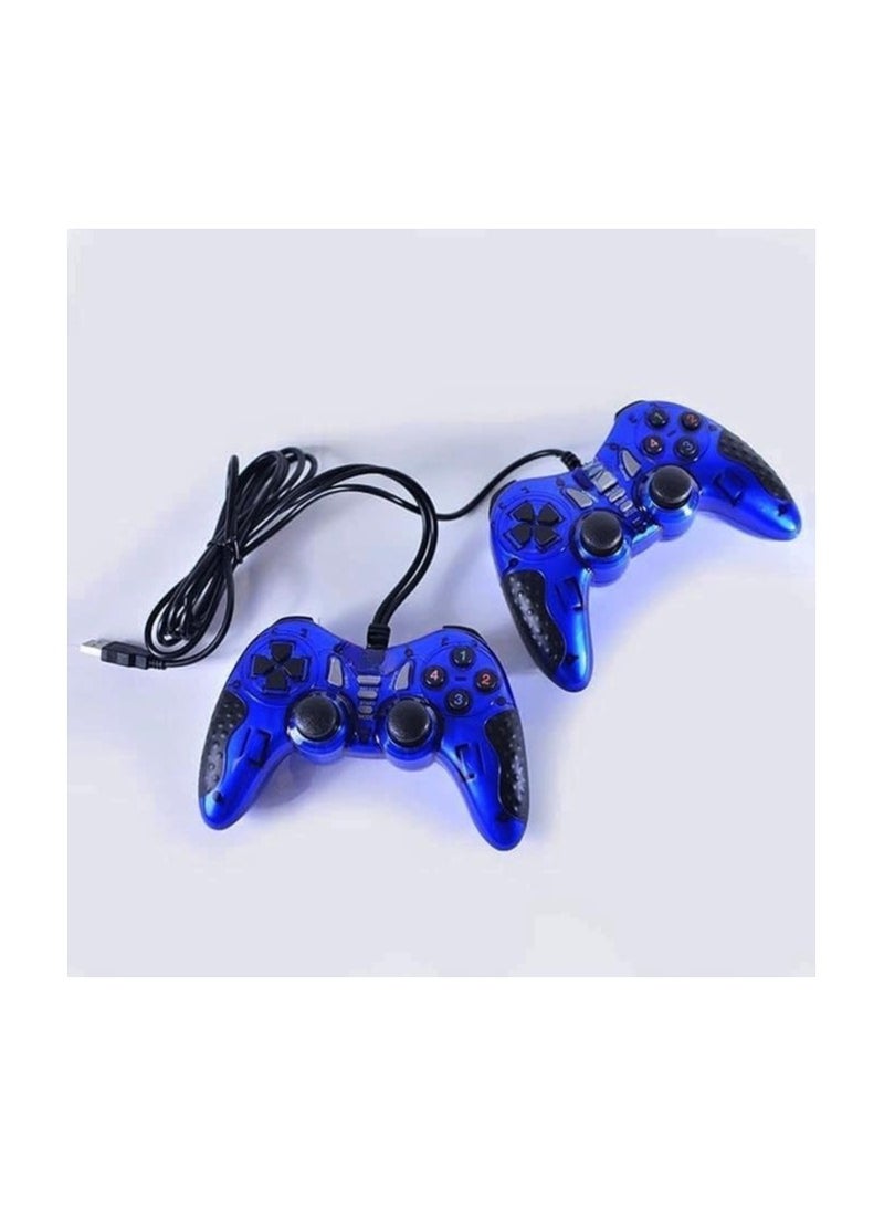 Wired USB Double Gamepad Controller with Turbo and Vibration Function for PC and Laptop – 1.5 Meter Cable  - Image 1