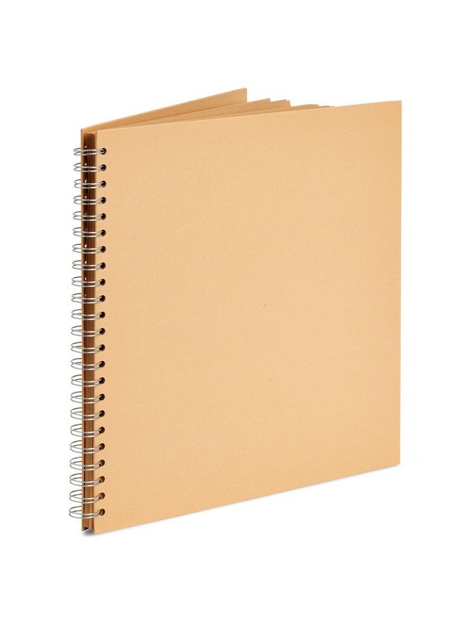 Paper Junkie ألبوم قصاصات 12X12 غلاف صلب (فارغ) من ورق كرافت مع تجليد حلزوني لرسومات الكتابة والفنون والحرف اليدوية للمشاريع المنزلية والمكتبية والمدرسية (40 ورقة إجمالية) - Image 2