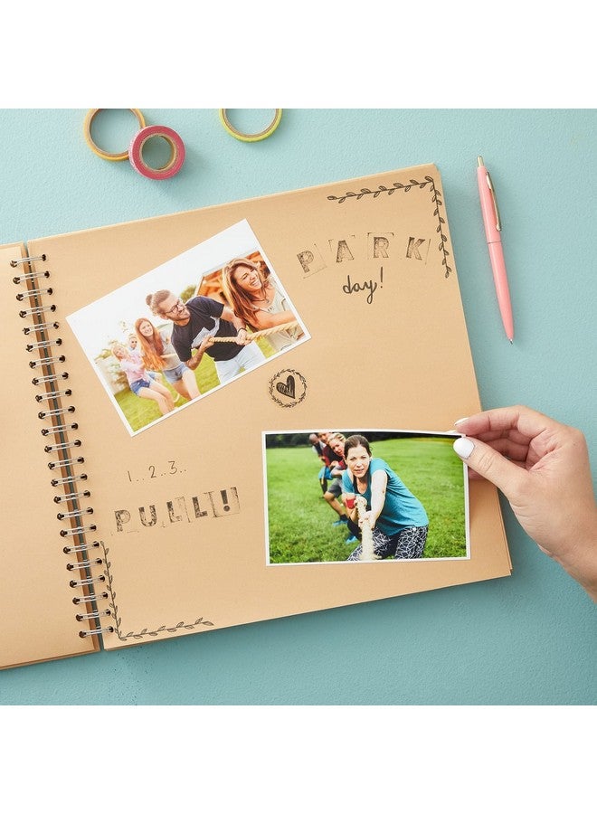 Paper Junkie ألبوم قصاصات 12X12 غلاف صلب (فارغ) من ورق كرافت مع تجليد حلزوني لرسومات الكتابة والفنون والحرف اليدوية للمشاريع المنزلية والمكتبية والمدرسية (40 ورقة إجمالية) - Image 3