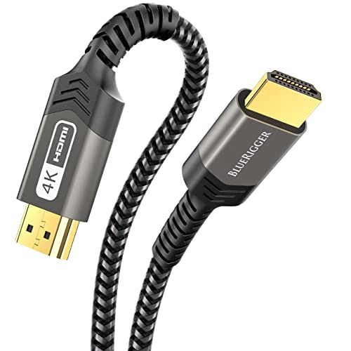 BlueRigger 4K HDMI Cable (25FT, 4K 60Hz HDR, High Speed 18 Gbps, eARC, Nylon Braided Cord) - Compatible with PS5, PS4, Xbox, Roku, Apple TV, HDTV, Blu-ray, PC - Image 1