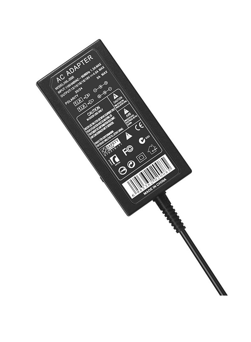 Terabyte محول طاقة، شاحن طاقة عالمي للكمبيوتر المحمول 96 واط مع 8 محولات قابس DC 12 فولت إلى 24 فولت قابل للتعديل شاحن محمول قابس الاتحاد الأوروبي - Image 2