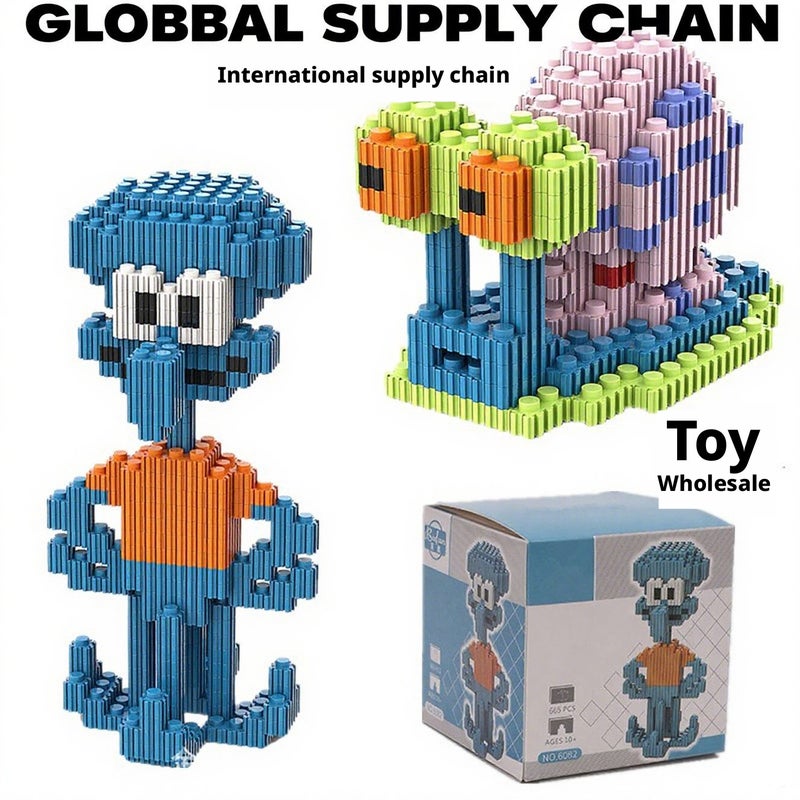 Squidward Building Block Set Gift for Kids - Image 3