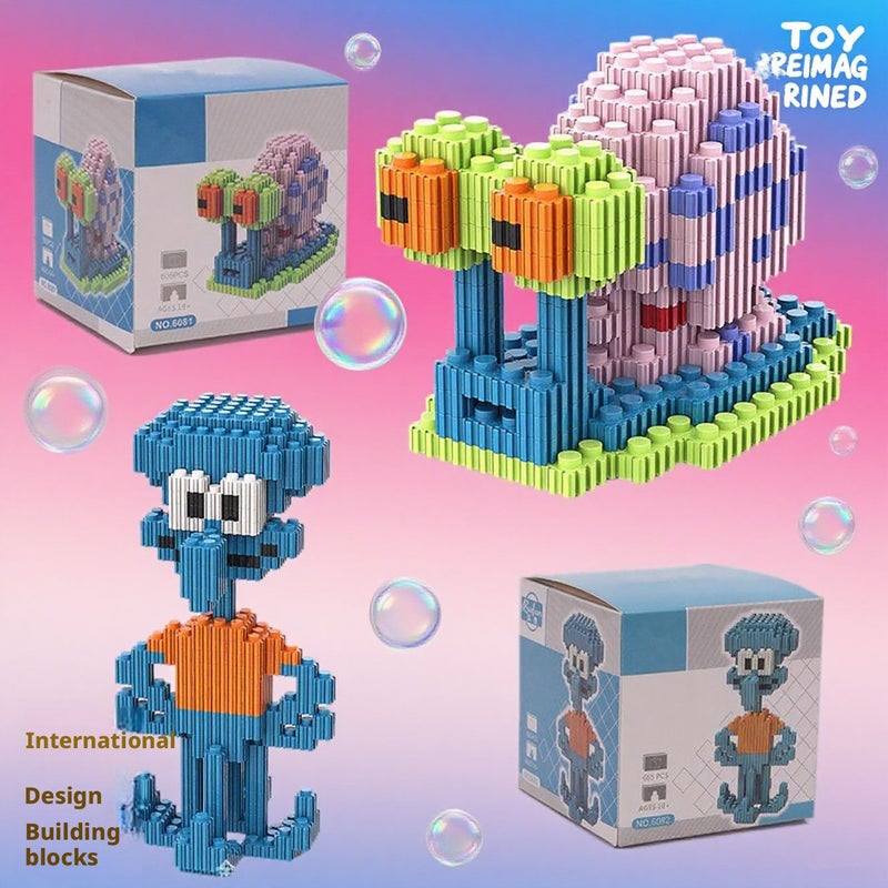 Squidward Building Block Set Gift for Kids - Image 1