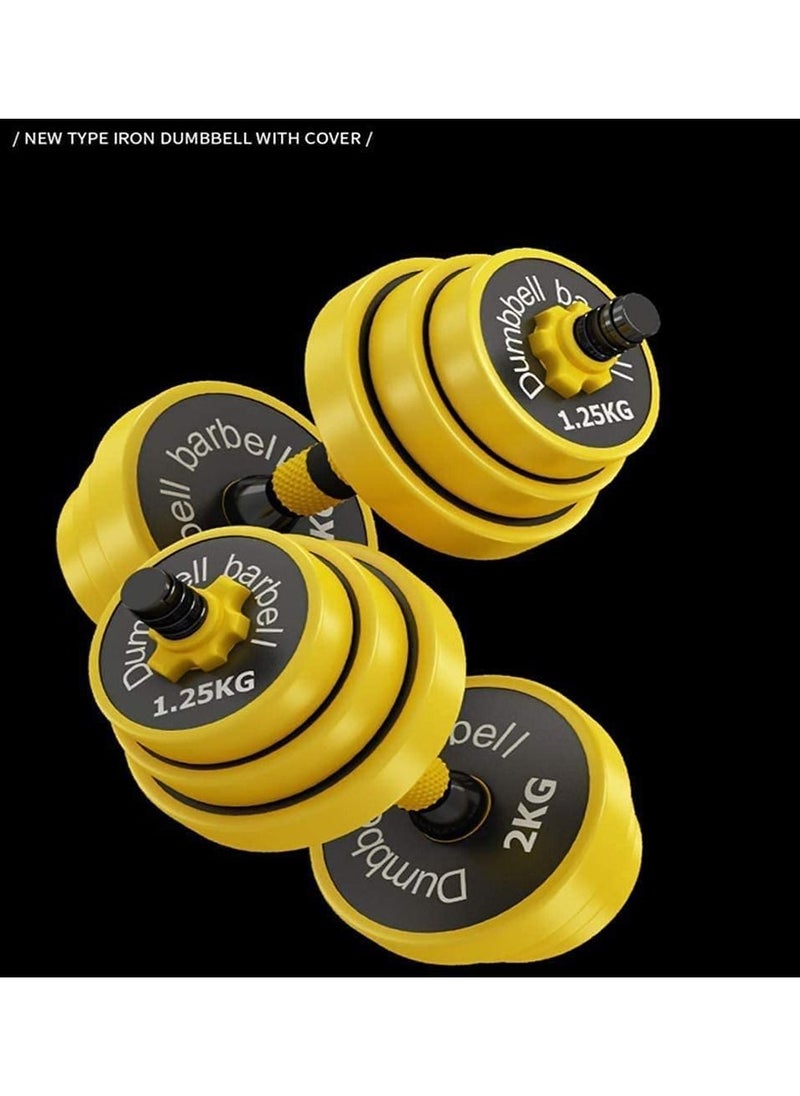 Dumbbells Barbell Set 2-in-1 Adjustable Weights-30KG