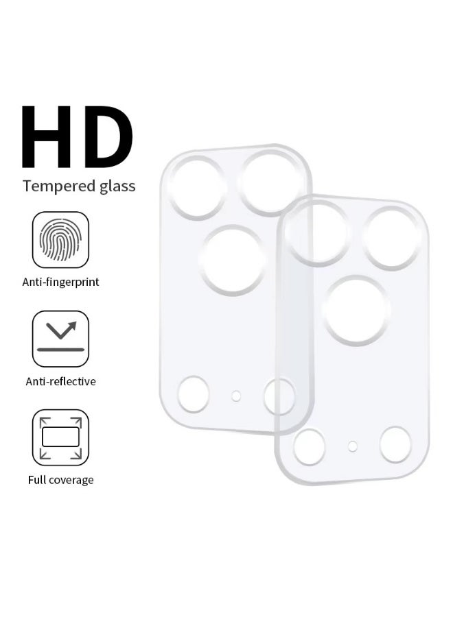 إكس ليفيل واقي عدسة كاميرا آيفون 17 برو ماكس - زجاج شفاف عالي الوضوح - شفاف - Image 3