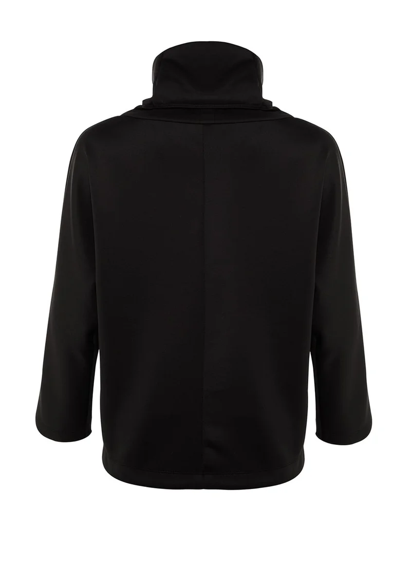trendyol Drawstring Knitted Sweatshirt