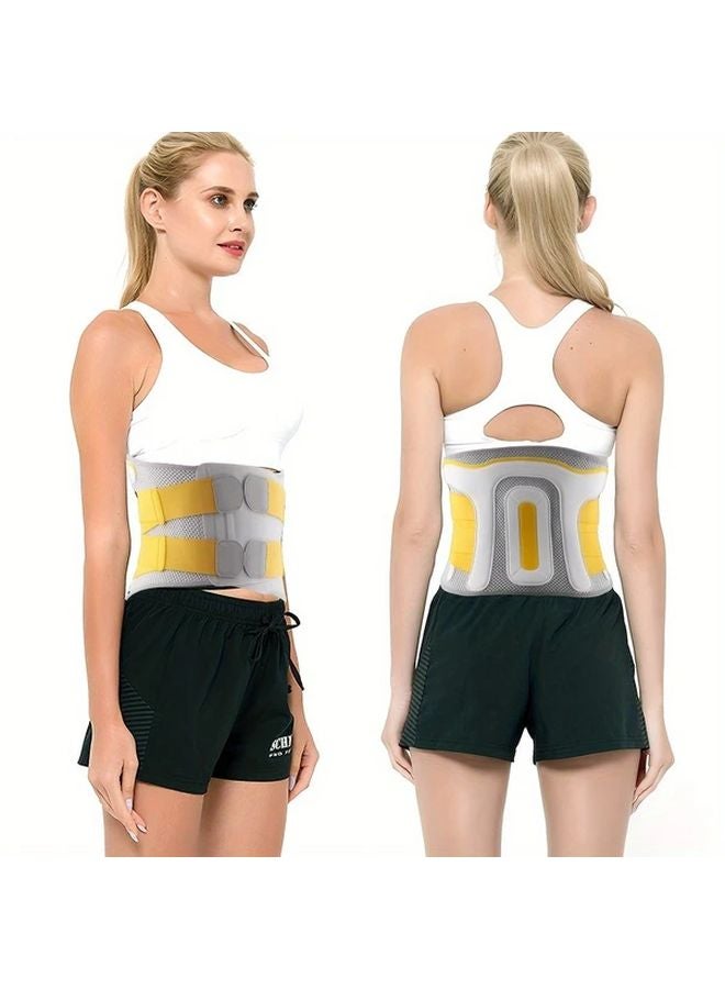 Breathable High Elasticity Compression Waist Support Belt Adjustable Lumbar For Men Women Size S - Image 2