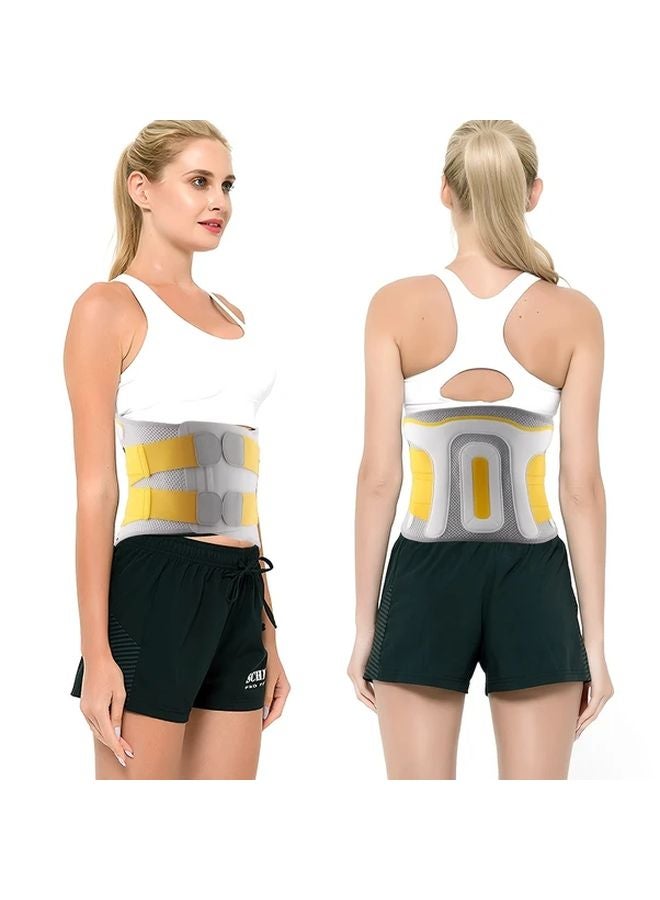Breathable High Elasticity Compression Waist Support Belt Adjustable Lumbar For Men Women Size S - Image 4