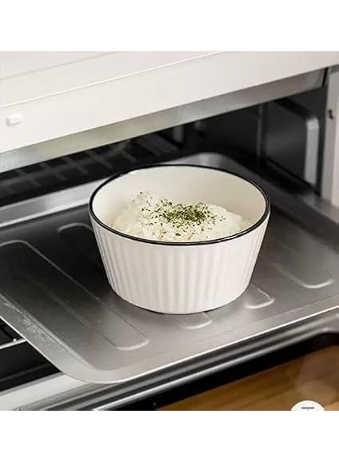 4-Piece Breakfast Set with Bowls & Multi-Purpose Plate - Modern Design - Image 4