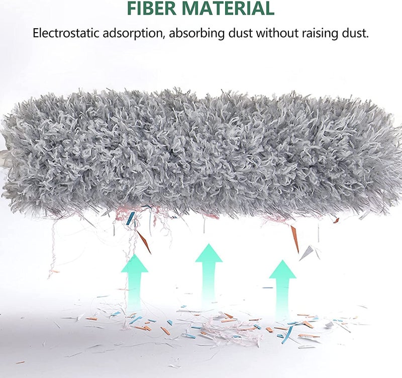 SEASPIRIT Flexible and Foldable Microfiber Cleaning Duster Brush with Extendable Rod for Home and Office Fan Cleaner Duster Ceiling Cleaning Brush - Image 5