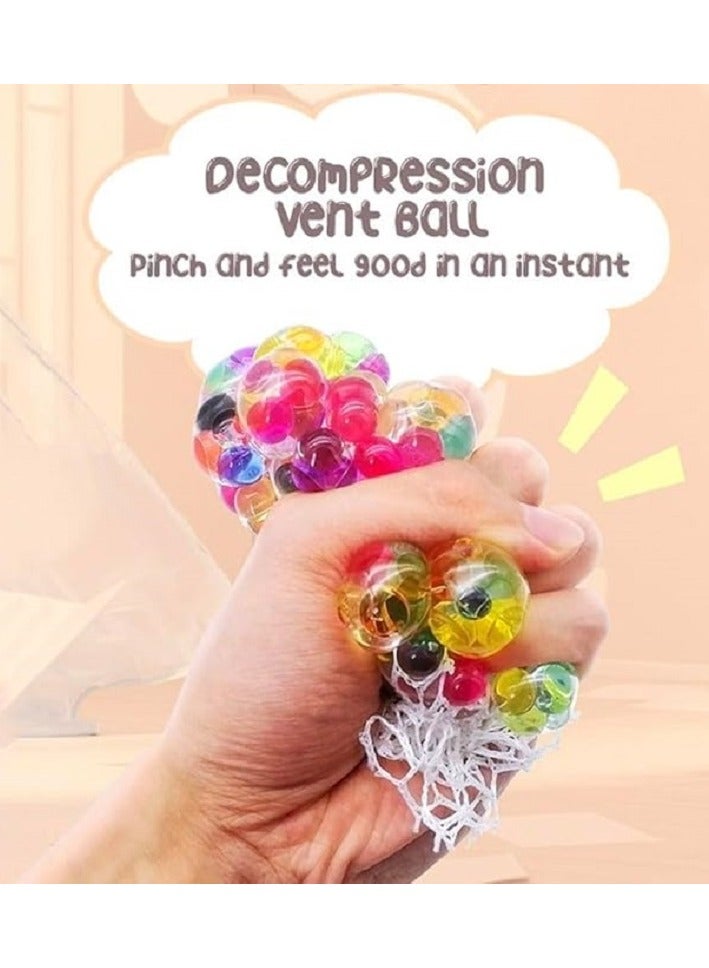 Water Beads Stress Ball - Multi Color Water Beads for Sensory Stimulation and Stress Prevention, Squishy Fidget for Anxiety Relief - Image 3