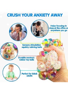 Generic Water Beads Stress Ball - Multi Color Water Beads for Sensory Stimulation and Stress Prevention, Squishy Fidget for Anxiety Relief  - Image 4