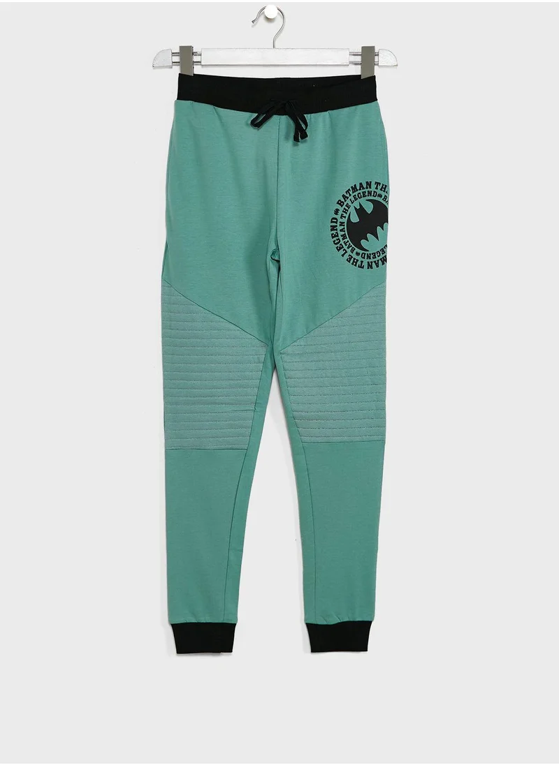 Warner Bros Youth Batman Logo Sweatpants