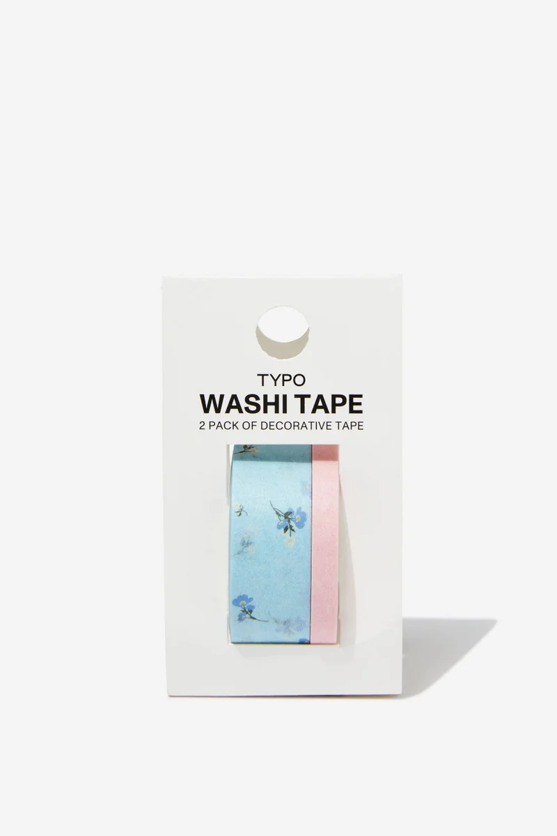 Typo Washi Tape 2Pk