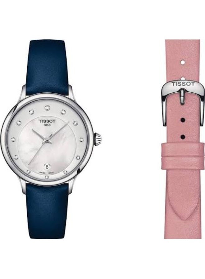 TISSOT Odaci-T, Swiss Quartz, 33.17mm, Silver Dial, Women’s Watch T133.210.16.116.00 - Image 1