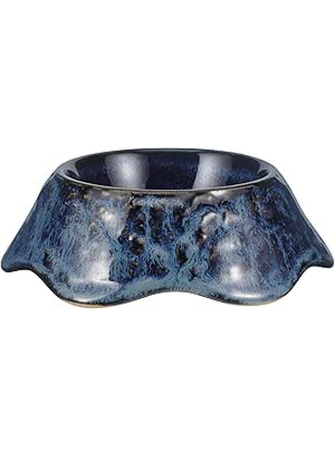 Creative Ceramic Salad Bowl Volcanic Blue Finish Small Appetizer Dish For Home And Restaurant - Image 1
