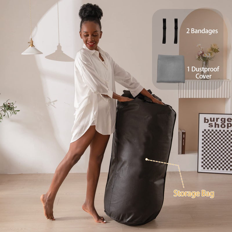 MAXYOYO Japanese Floor Mattress Futon Mattress, Thicken Daybed Futon Roll Up Guest Mattress Thicken Sleeping Pad Foldable Tatami Mat Floor Lounger Bed Couches and Sofas, Grey, Queen - Image 5