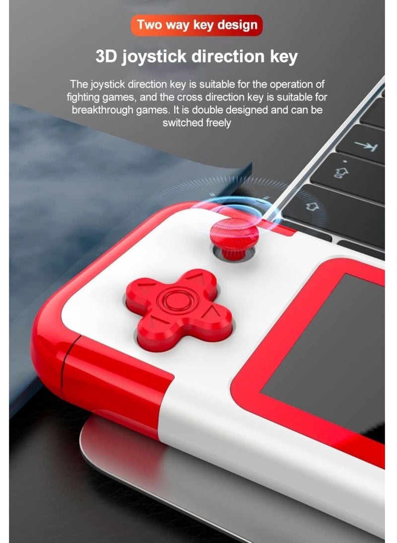 A12 Handheld Game Console, Retro Game Console Built-in 500 Games, 3.0" FT HD Color Screen, AV Output, Dual 3D Joysticks - Image 5