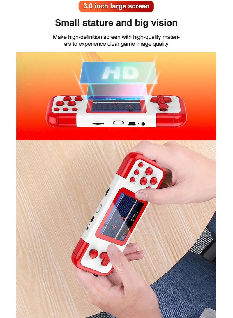 A12 Handheld Game Console, Retro Game Console Built-in 500 Games, 3.0" FT HD Color Screen, AV Output, Dual 3D Joysticks - Image 4