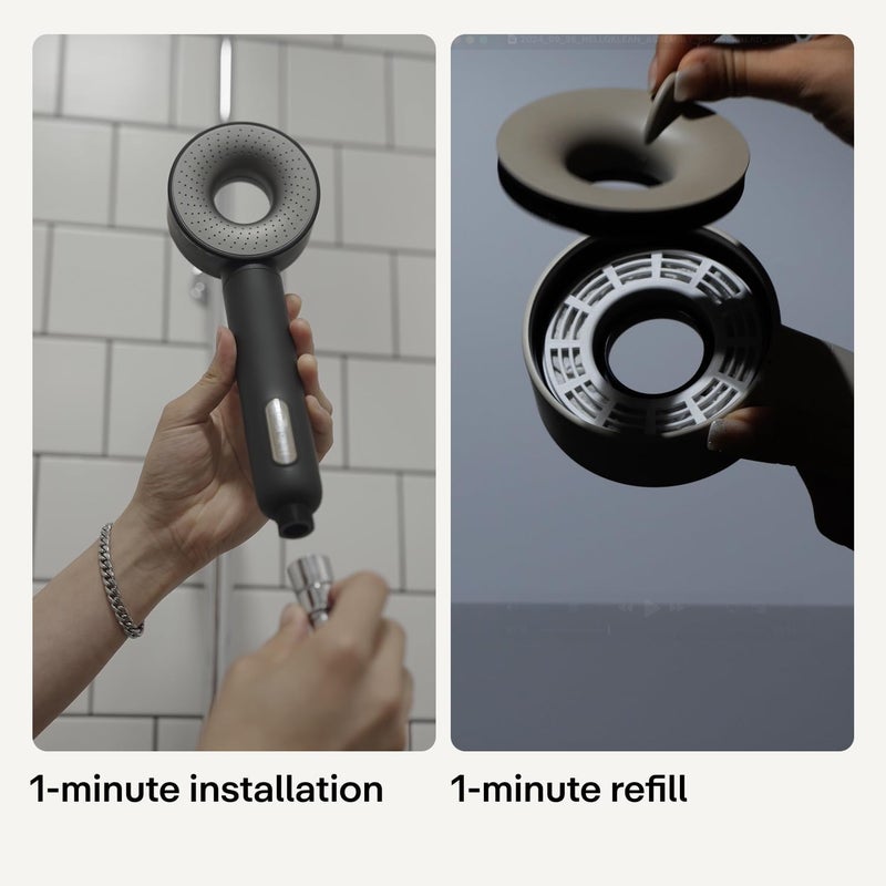 Hello Klean Chrome Shower Head - Filters Chlorine, Metals & Impurities for Healthier Skin & Hair - Image 3