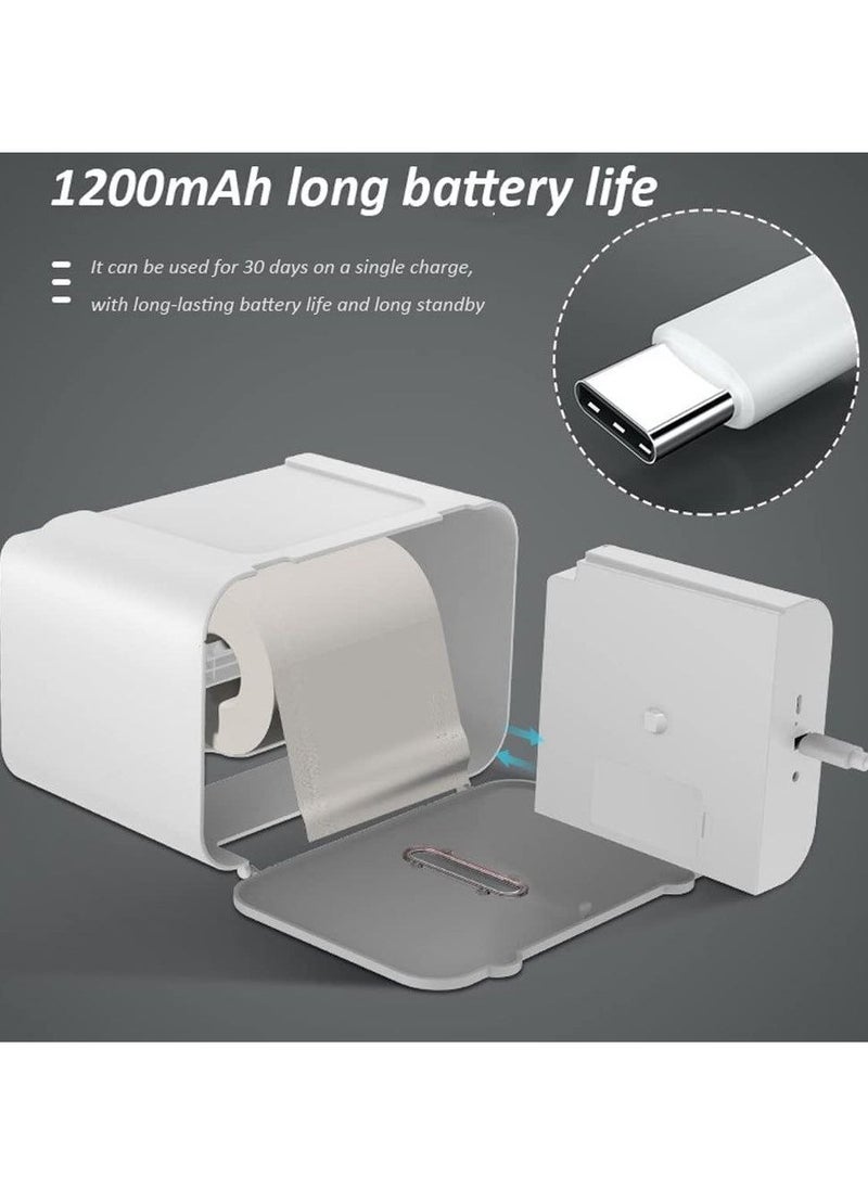 Generic - "Smart Wall-Mounted Paper & Tissue Dispenser with Automatic Sensor, USB Rechargeable – Multi-Function Holder for Bathroom, Kitchen, and Living Spaces" - Image 1