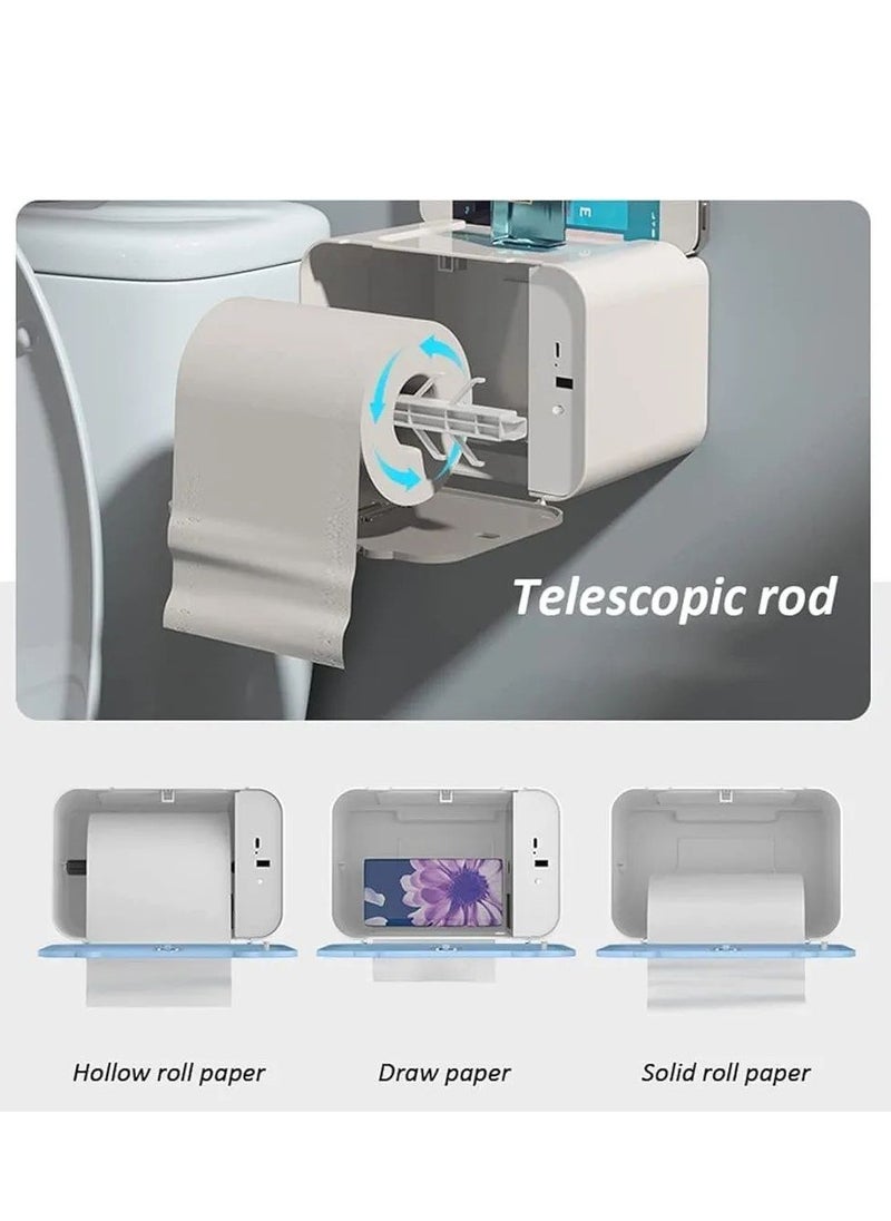 Generic - "Smart Wall-Mounted Paper & Tissue Dispenser with Automatic Sensor, USB Rechargeable – Multi-Function Holder for Bathroom, Kitchen, and Living Spaces" - Image 1