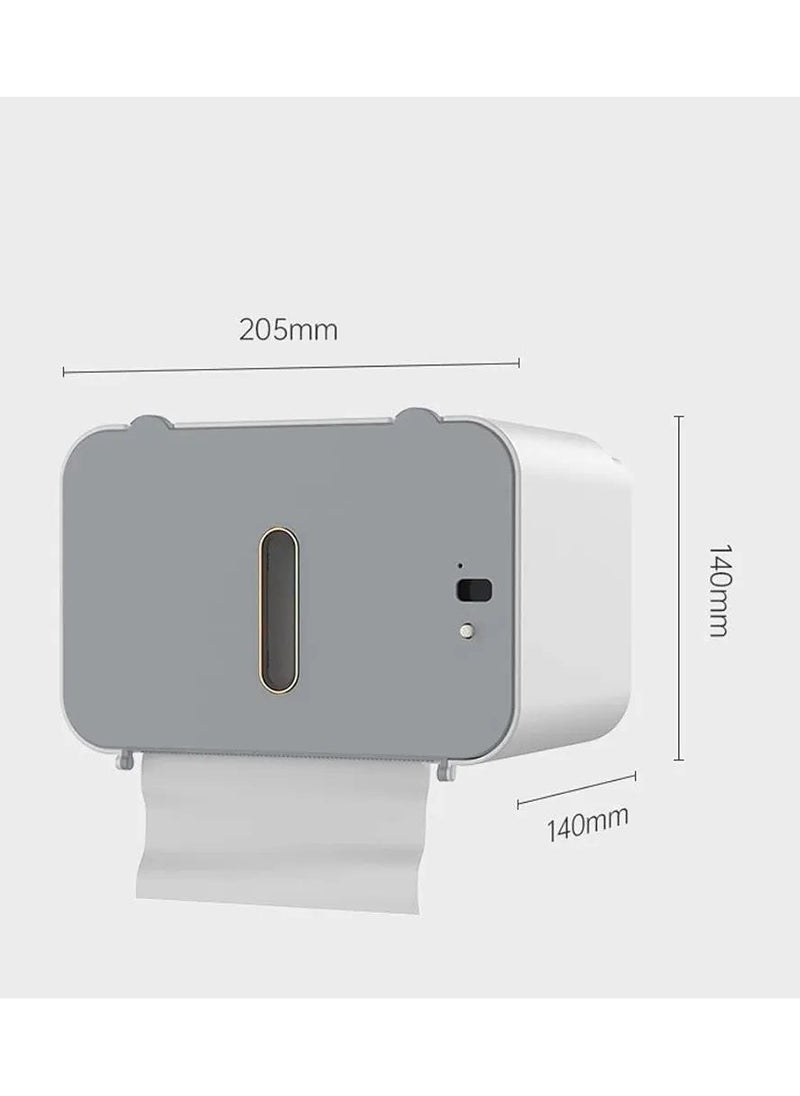 Generic - "Smart Wall-Mounted Paper & Tissue Dispenser with Automatic Sensor, USB Rechargeable – Multi-Function Holder for Bathroom, Kitchen, and Living Spaces" - Image 1